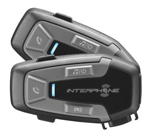 INTERPHONE Intercom motocyklowy INTERPHONE U-COM 6R, komplet na 2 kaski