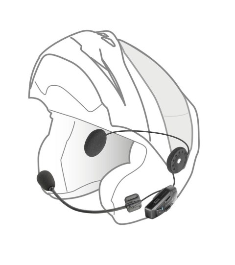INTERPHONE Intercom motocyklowy INTERPHONE U-COM 7R, komplet na 1 kask INTERPHONE Intercom motocyklowy INTERPHONE U-COM 7R, komplet na 1 kask