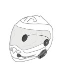INTERPHONE Intercom motocyklowy INTERPHONE U-COM 8R, komplet na 1 kask