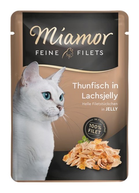 Miamor MIAMOR Filets tuńczyk w łososiowej galaretce 100g Miamor MIAMOR Filets tuńczyk w łososiowej galaretce 100g