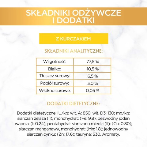 PURINA NESTLE PURINA Gourmet Gold Mus z kurczakiem - mokra karma dla kota - 85g PURINA NESTLE PURINA Gourmet Gold Mus z kurczakiem - mokra karma dla kota - 85g