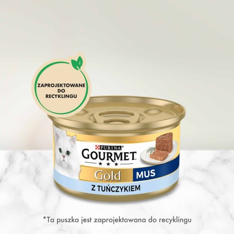 PURINA NESTLE PURINA Gourmet Gold Mus z tuńczykiem - mokra karma dla kota - 85 g