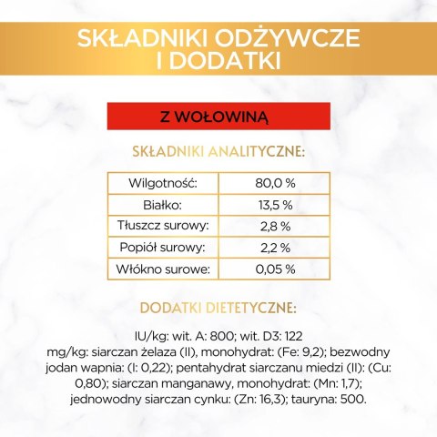 PURINA NESTLE PURINA Gourmet Gold Succulent Delights Wołowina - mokra karma dla kota - 85 g PURINA NESTLE PURINA Gourmet Gold Succulent Delights Wołowina - mokra karma dla kota - 85 g