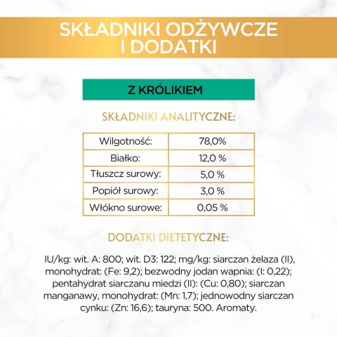 PURINA NESTLE Purina Gourmet Gold królik - mokra karma dla kota - 85 g PURINA NESTLE Purina Gourmet Gold królik - mokra karma dla kota - 85 g
