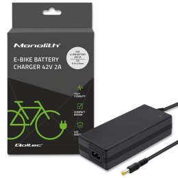 Qoltec QOLTEC ŁADOWARKA DO BATERII ROWERU ELEKTRYCZNEGO 36V | 42V | 2A | 5.5*2.5