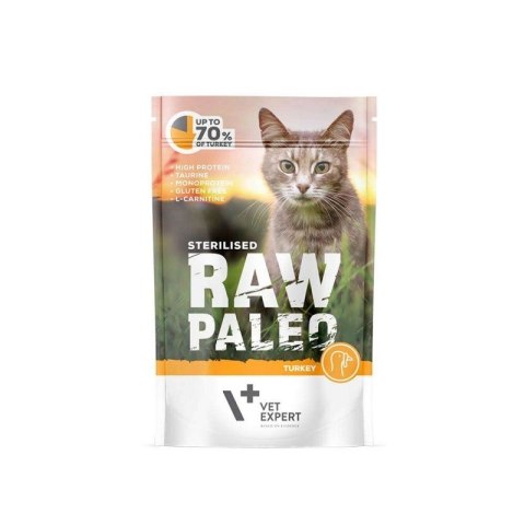 VetExpert VetExpert Raw Paleo sterilised Indyk saszetka 100g VetExpert VetExpert Raw Paleo sterilised Indyk saszetka 100g