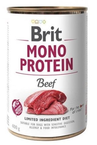 Brit BRIT Mono Protein Wołowina karma mokra dla psa 400g