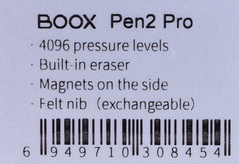 ONYX Onyx Boox Pen 2 Pro rysik z gumką Czarny ONYX Onyx Boox Pen 2 Pro rysik z gumką Czarny