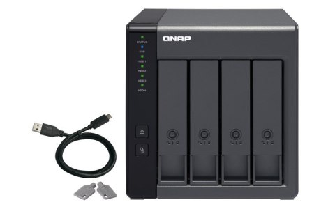 QNAP Qnap TR-004 Expansion unit ,Tower, 4x 3.5" SATA HDD, USB 3.0 type-C hardware RAID external enclosure (USB-C to USB-A cable inclu QNAP Qnap TR-004 Expansion unit ,Tower, 4x 3.5" SATA HDD, USB 3.0 type-C hardware RAID external enclosure (USB-C to USB-A cable inclu