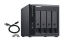 QNAP Qnap TR-004 Expansion unit ,Tower, 4x 3.5" SATA HDD, USB 3.0 type-C hardware RAID external enclosure (USB-C to USB-A cable inclu