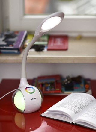 Activejet Lampka na biurko stołowa biurkowa LED Activejet RAINBOW RGB biała