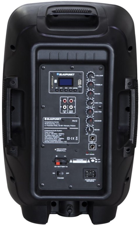 Blaupunkt Głośnik przenośny Blaupunkt PA10 (kolor czarny) Blaupunkt Głośnik przenośny Blaupunkt PA10 (kolor czarny)