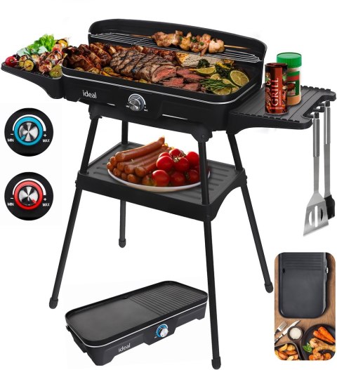 ELDOM ELDOM GRILL ELEKTRYCZNY WOLNOSTOJĄCY 2W1 ELDOM ELDOM GRILL ELEKTRYCZNY WOLNOSTOJĄCY 2W1