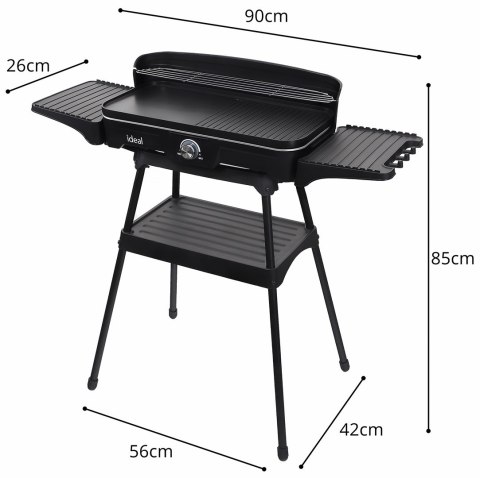 ELDOM ELDOM GRILL ELEKTRYCZNY WOLNOSTOJĄCY 2W1 ELDOM ELDOM GRILL ELEKTRYCZNY WOLNOSTOJĄCY 2W1