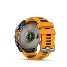 Garmin Zegarek sportowy Garmin Fenix 8 AMOLED 51mm Sapphire Titanium Spark Orange/Pomarańczowy