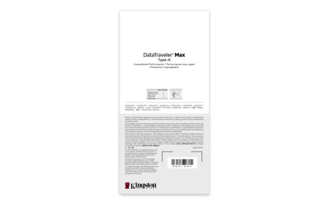 Kingston KINGSTON 256GB DataTraveler Max Type-A 1000R/900W USB 3.2 Gen 2 Kingston KINGSTON 256GB DataTraveler Max Type-A 1000R/900W USB 3.2 Gen 2