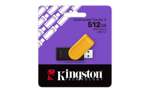 Kingston KINGSTON FLASH 512GB USB 3.2 Gen 1 DataTraveler Exodia S B+Y Kingston KINGSTON FLASH 512GB USB 3.2 Gen 1 DataTraveler Exodia S B+Y