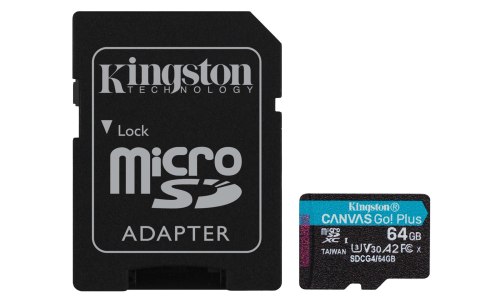 Kingston KINGSTON microSDXC Canvas Go Plus 64GB + Adapter Kingston KINGSTON microSDXC Canvas Go Plus 64GB + Adapter