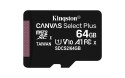 Kingston Karta pamięci Kingston Canvas Select Plus SDCS2/64GBSP (64GB; Class 10, Class A1; Karta pamięci)