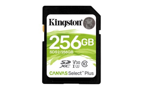 Kingston Karta pamięci Kingston Canvas Select Plus SDS2/256GB (256GB; Class U3, V30; Karta pamięci) Kingston Karta pamięci Kingston Canvas Select Plus SDS2/256GB (256GB; Class U3, V30; Karta pamięci)