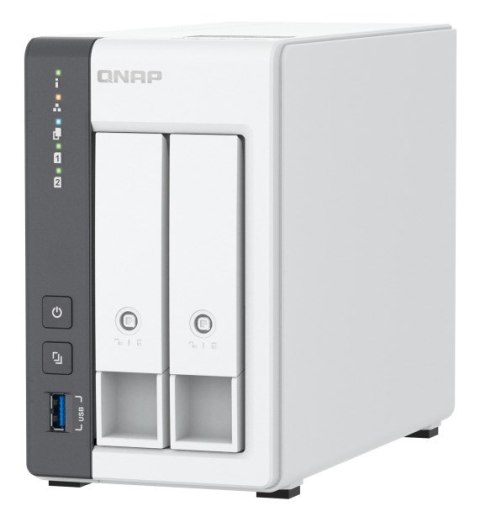 QNAP Qnap TS-216G, Tower, 2 x 2.5"/3.5" SATA, ARM 2.0GHz Quad core, 4GB, 1 x 2.5GbE + 1 x GbE, External adapter (PSU) QNAP Qnap TS-216G, Tower, 2 x 2.5"/3.5" SATA, ARM 2.0GHz Quad core, 4GB, 1 x 2.5GbE + 1 x GbE, External adapter (PSU)