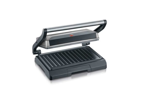 SEVERIN SEVERIN GRILL KONTAKTOWY STAL, SZARY, WANIENKA NA TŁUSZCZ, WĄSKI DESIGN, POWŁOKA NIEPRZYWIERAJĄCA, MOC 800W KG 2394 SEVERIN SEVERIN GRILL KONTAKTOWY STAL, SZARY, WANIENKA NA TŁUSZCZ, WĄSKI DESIGN, POWŁOKA NIEPRZYWIERAJĄCA, MOC 800W KG 2394