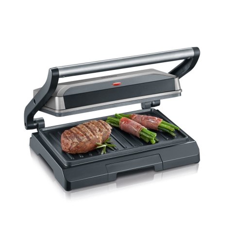 SEVERIN SEVERIN GRILL KONTAKTOWY STAL, SZARY, WANIENKA NA TŁUSZCZ, WĄSKI DESIGN, POWŁOKA NIEPRZYWIERAJĄCA, MOC 800W KG 2394 SEVERIN SEVERIN GRILL KONTAKTOWY STAL, SZARY, WANIENKA NA TŁUSZCZ, WĄSKI DESIGN, POWŁOKA NIEPRZYWIERAJĄCA, MOC 800W KG 2394