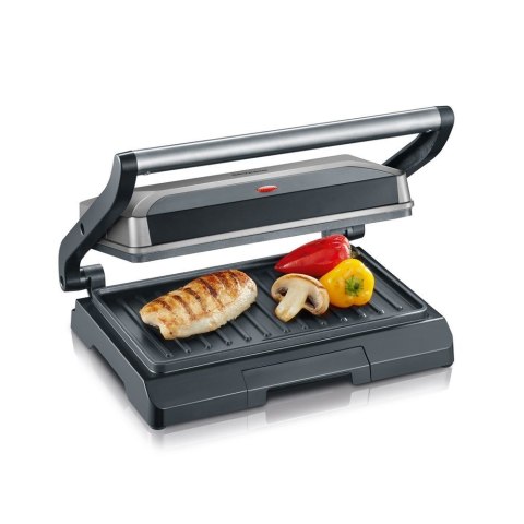 SEVERIN SEVERIN GRILL KONTAKTOWY STAL, SZARY, WANIENKA NA TŁUSZCZ, WĄSKI DESIGN, POWŁOKA NIEPRZYWIERAJĄCA, MOC 800W KG 2394 SEVERIN SEVERIN GRILL KONTAKTOWY STAL, SZARY, WANIENKA NA TŁUSZCZ, WĄSKI DESIGN, POWŁOKA NIEPRZYWIERAJĄCA, MOC 800W KG 2394