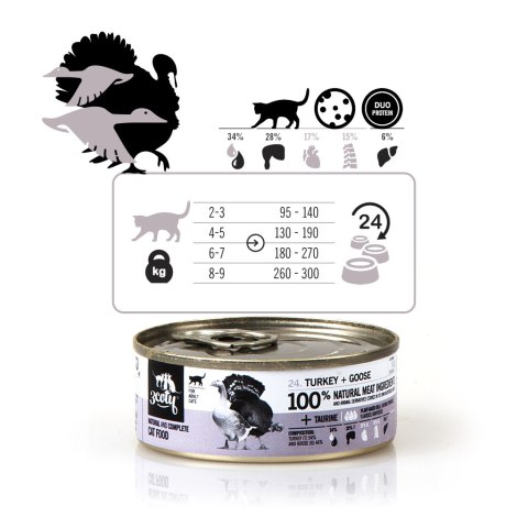 3Coty TURKEY + GOOSE for Adult cats 80g 3Coty TURKEY + GOOSE for Adult cats 80g