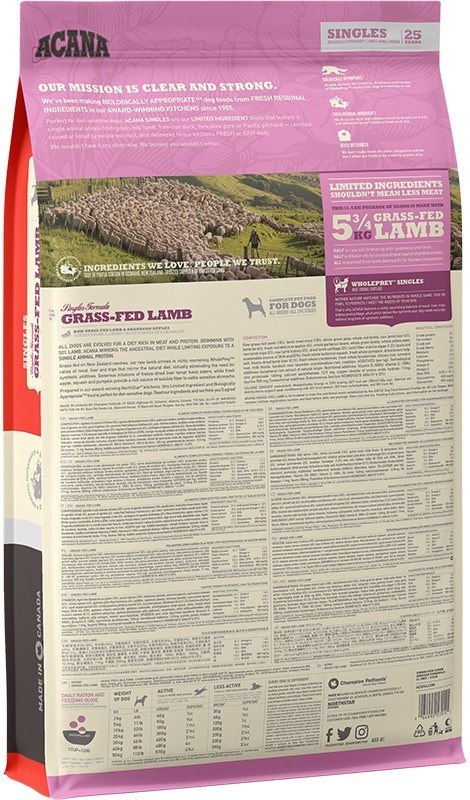 ACANA ACANA Grass-fed Lamb 11,4kg (WYPRZEDAŻ) ACANA ACANA Grass-fed Lamb 11,4kg (WYPRZEDAŻ)