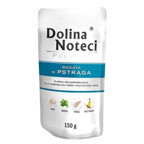 DOLINA NOTECI DOLINA NOTECI Premium bogata w pstrąga - mokra karma dla psa - 150g DOLINA NOTECI DOLINA NOTECI Premium bogata w pstrąga - mokra karma dla psa - 150g
