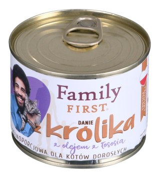 Family FIRST FAMILY FIRST Adult Danie z królikiem - mokra karma dla kota - 200g