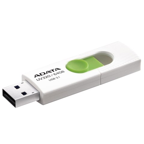 ADATA ADATA FLASHDRIVE UV320 64GB USB3.1 White-Green ADATA ADATA FLASHDRIVE UV320 64GB USB3.1 White-Green