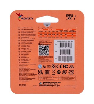 ADATA Karta pamięci ADATA PREMIER AUSDX64GUICL10A1-RA1 (64GB; Class 10; Adapter)