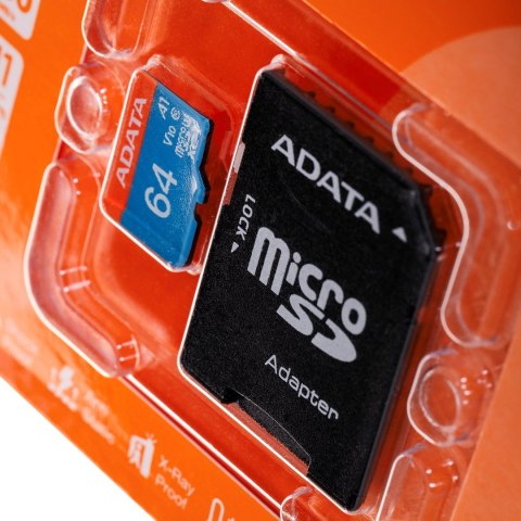 ADATA Karta pamięci ADATA PREMIER AUSDX64GUICL10A1-RA1 (64GB; Class 10; Adapter) ADATA Karta pamięci ADATA PREMIER AUSDX64GUICL10A1-RA1 (64GB; Class 10; Adapter)