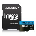 ADATA Karta pamięci z adapterem ADATA Premier AUSDX128GUICL10A1-RA1 (128GB; Class 10; + adapter)