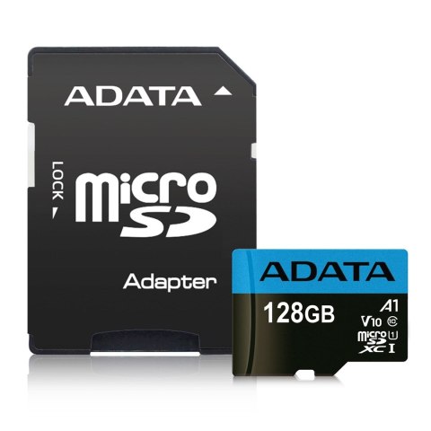 ADATA Karta pamięci z adapterem ADATA Premier AUSDX128GUICL10A1-RA1 (128GB; Class 10; + adapter) ADATA Karta pamięci z adapterem ADATA Premier AUSDX128GUICL10A1-RA1 (128GB; Class 10; + adapter)