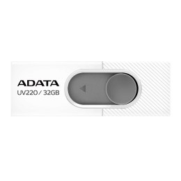 ADATA Pendrive ADATA UV220 AUV220-32G-RWHGY (32GB; USB 2.0; kolor biały)