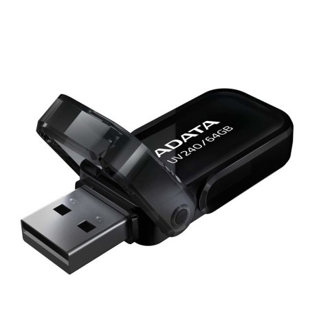ADATA Pendrive ADATA UV240 AUV240-64G-RBK (64GB; USB 2.0; kolor czarny) ADATA Pendrive ADATA UV240 AUV240-64G-RBK (64GB; USB 2.0; kolor czarny)