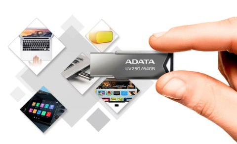 ADATA Pendrive ADATA UV250 AUV250-32G-RBK (32GB; USB 2.0; kolor srebrny) ADATA Pendrive ADATA UV250 AUV250-32G-RBK (32GB; USB 2.0; kolor srebrny)