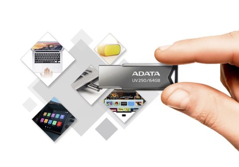 ADATA Pendrive ADATA UV250 AUV250-32G-RBK (32GB; USB 2.0; kolor srebrny) ADATA Pendrive ADATA UV250 AUV250-32G-RBK (32GB; USB 2.0; kolor srebrny)