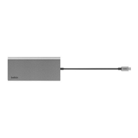 Belkin BELKIN HUB USB-C 8W1, 10 GBPS, 2X HDMI 4K SZARY (WYPRZEDAŻ) Belkin BELKIN HUB USB-C 8W1, 10 GBPS, 2X HDMI 4K SZARY (WYPRZEDAŻ)