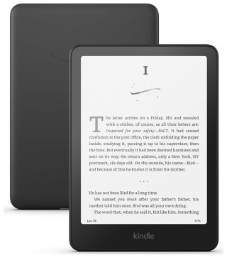 KINDLE Ebook New Kindle Paperwhite (12th Generation) - 2024 release 7" glare-free 16GB Wi-Fi (Without Lockscreen Ads) Black