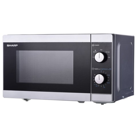 SHARP Kuchenka mikrofalowa SHARP YC-MS01E-S (800W; 20l; kolor srebrny) SHARP Kuchenka mikrofalowa SHARP YC-MS01E-S (800W; 20l; kolor srebrny)