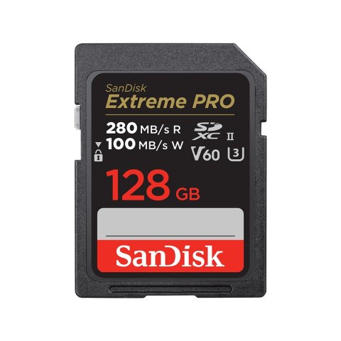 SanDisk KARTA SANDISK EXTREME PRO SDXC 128GB 280/100 MB/s V60 UHS-II SanDisk KARTA SANDISK EXTREME PRO SDXC 128GB 280/100 MB/s V60 UHS-II