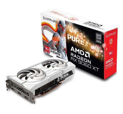 Sapphire Karta graf. SAPPHIRE PURE RX 9060 XT GAMING OC 16GB Sapphire Karta graf. SAPPHIRE PURE RX 9060 XT GAMING OC 16GB