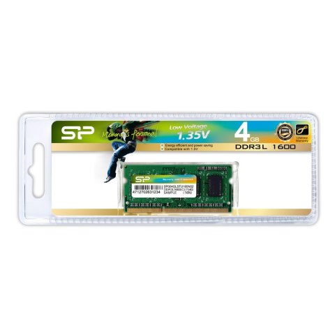 Silicon Power Pamięć RAM Silicon Power SODIMM DDR3 4GB (1x4GB) 1600MHz CL11 1.35V Low Voltage Silicon Power Pamięć RAM Silicon Power SODIMM DDR3 4GB (1x4GB) 1600MHz CL11 1.35V Low Voltage