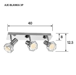 Activejet Listwa Activejet AJE-BLANKA 3P (120 W; E14 x 3)