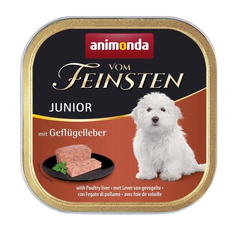 Animonda ANIMONDA Vom Feinsten Junior wątróbka drobiowa - mokra karma dla psa - 150 g Animonda ANIMONDA Vom Feinsten Junior wątróbka drobiowa - mokra karma dla psa - 150 g