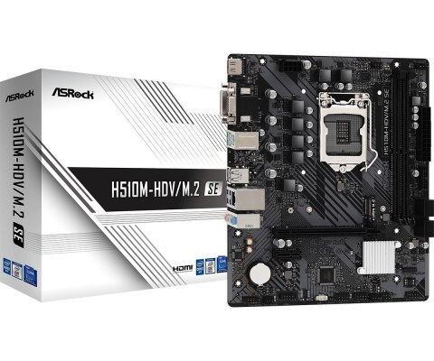 Asrock Płyta główna Asrock H510M-HDV/M.2 SE Asrock Płyta główna Asrock H510M-HDV/M.2 SE